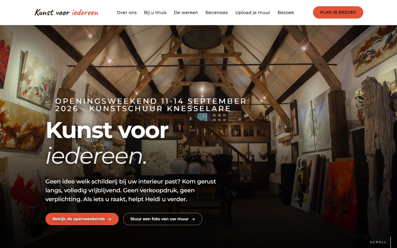 Screenshot van kunstvooriedereen.be